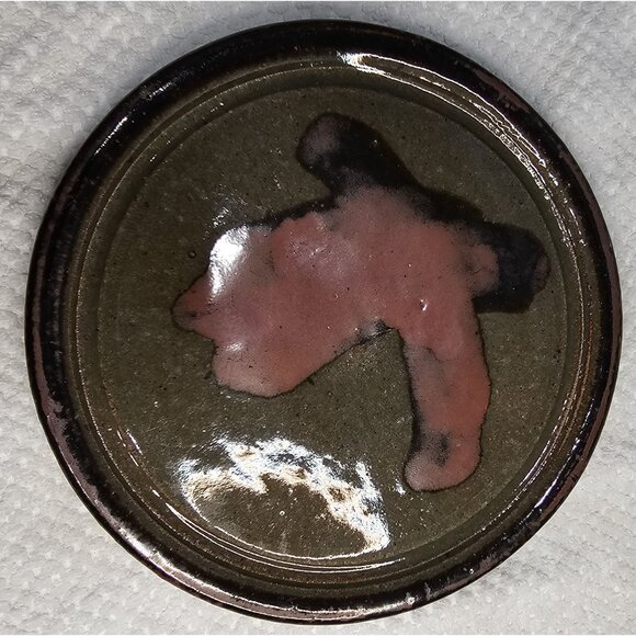 Hagar Signed Handcrafted Pottery Plate - Picture 4 of 5